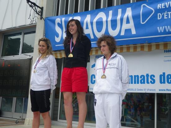 Tiphaine championne de France 800 SF