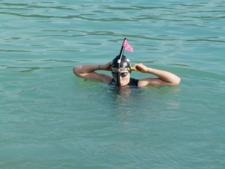 Tiphaine dans l'eau